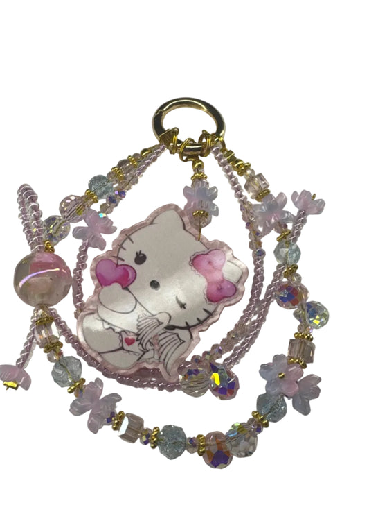 Pink Angel Kitty Phone Wristlet & Bag Charm 🎀✨