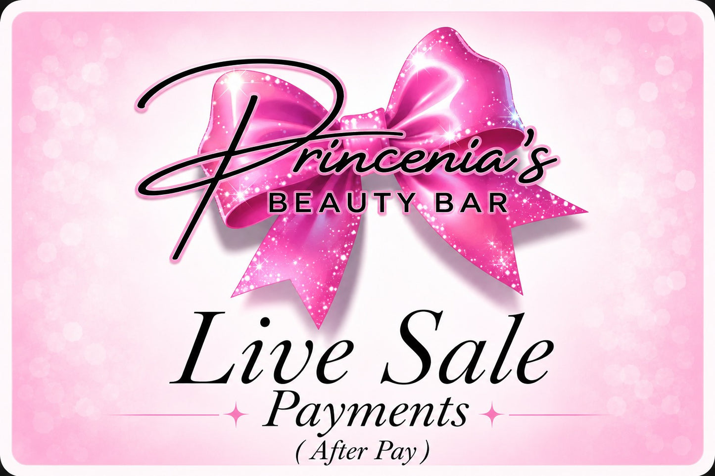 Live Sale Payment Using After Pay