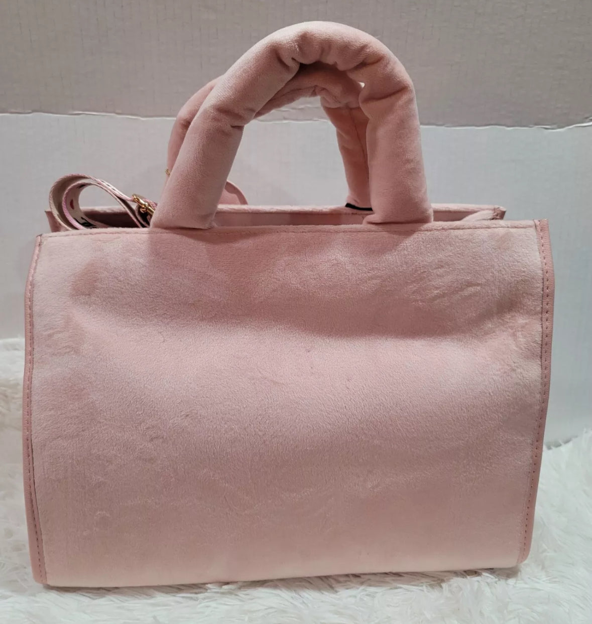 Juicy Couture, Extra Spender Tote w/Crossbody Logo Strap, Pink Diamond