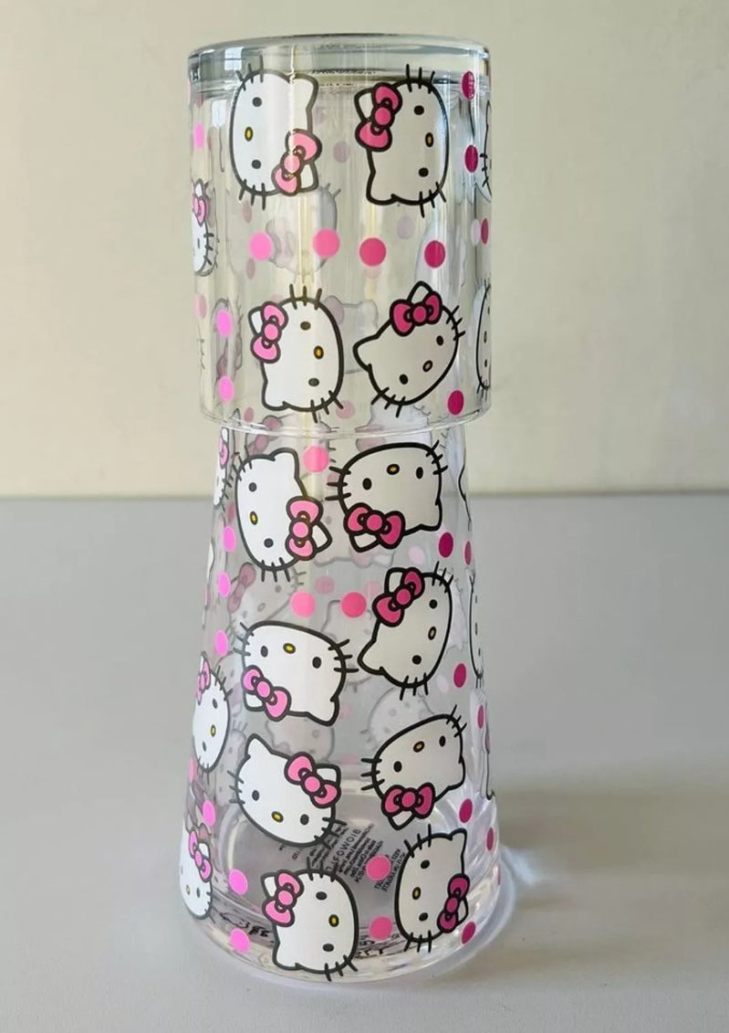 HELLO KITTY Carafe Glass Set With Cup