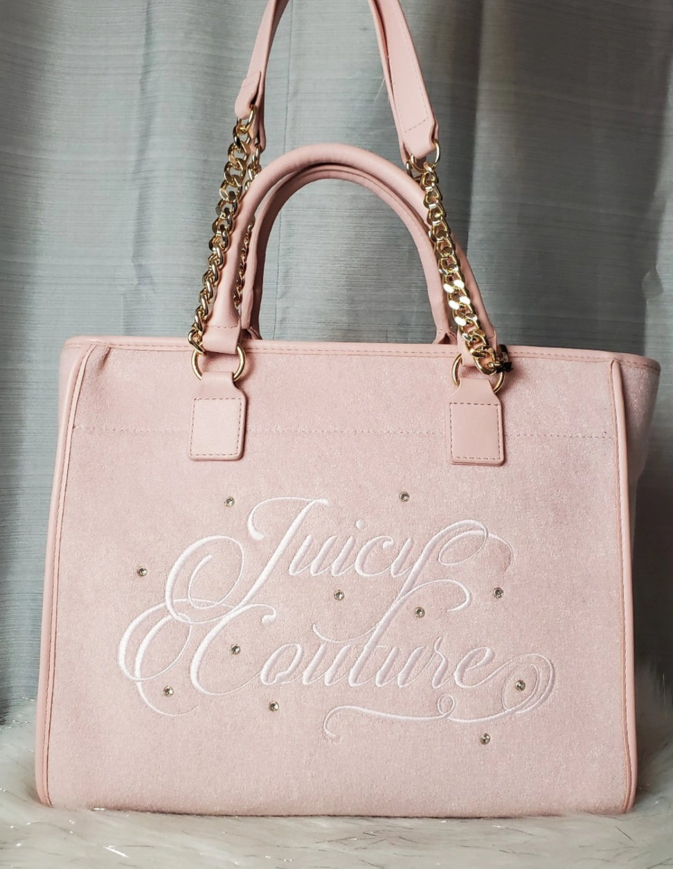 Juicy Couture Beach Tote Pink Diamond