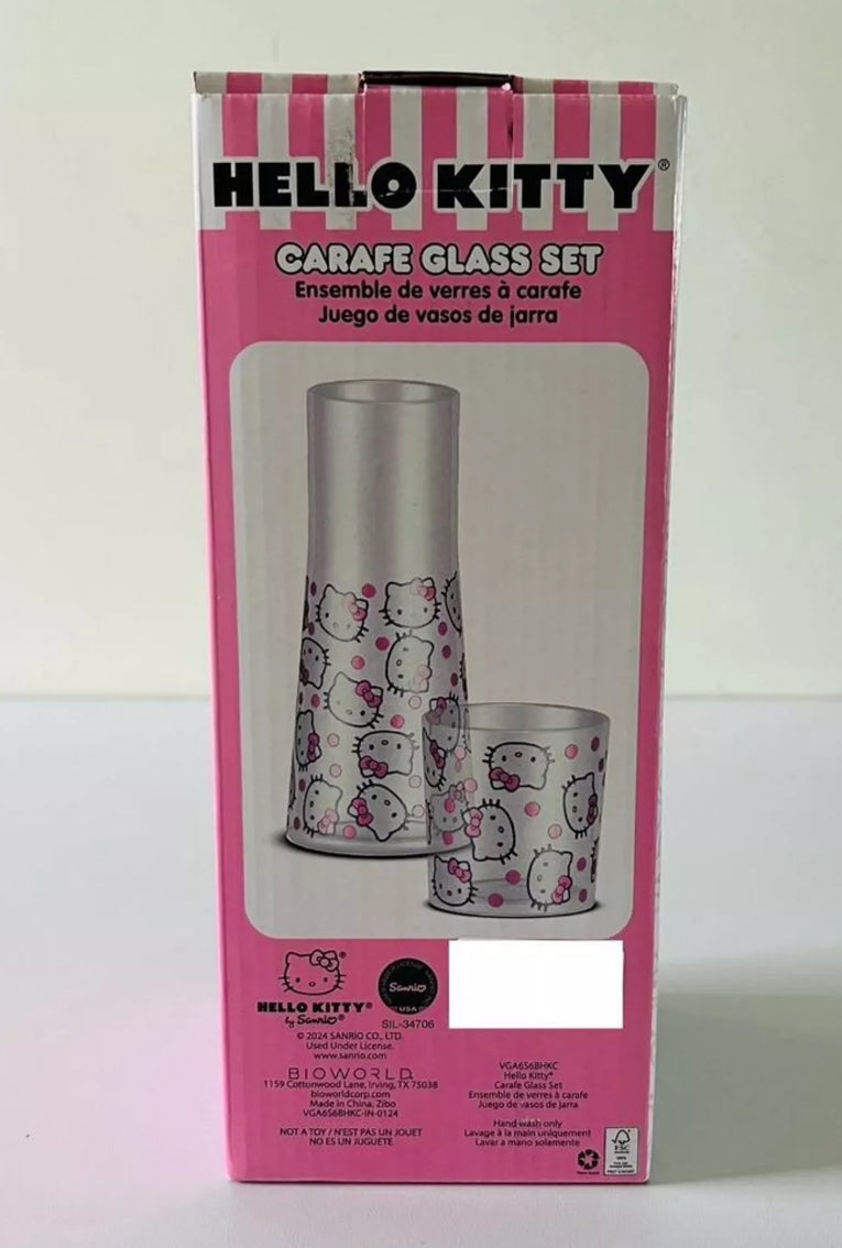 HELLO KITTY Carafe Glass Set With Cup