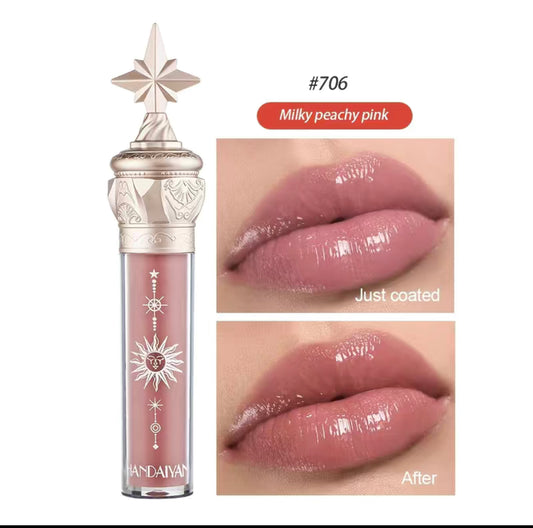 Milky Peachy Pink Lip Gloss