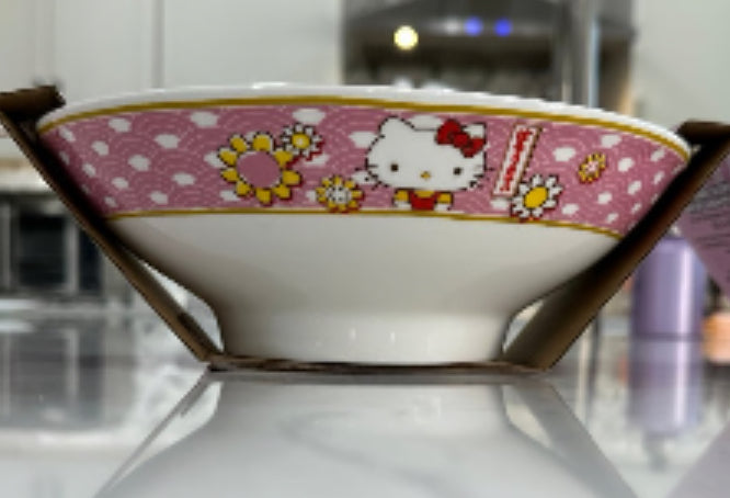 Hello Kitty Ramen Bowl with Chopsticks 30oz