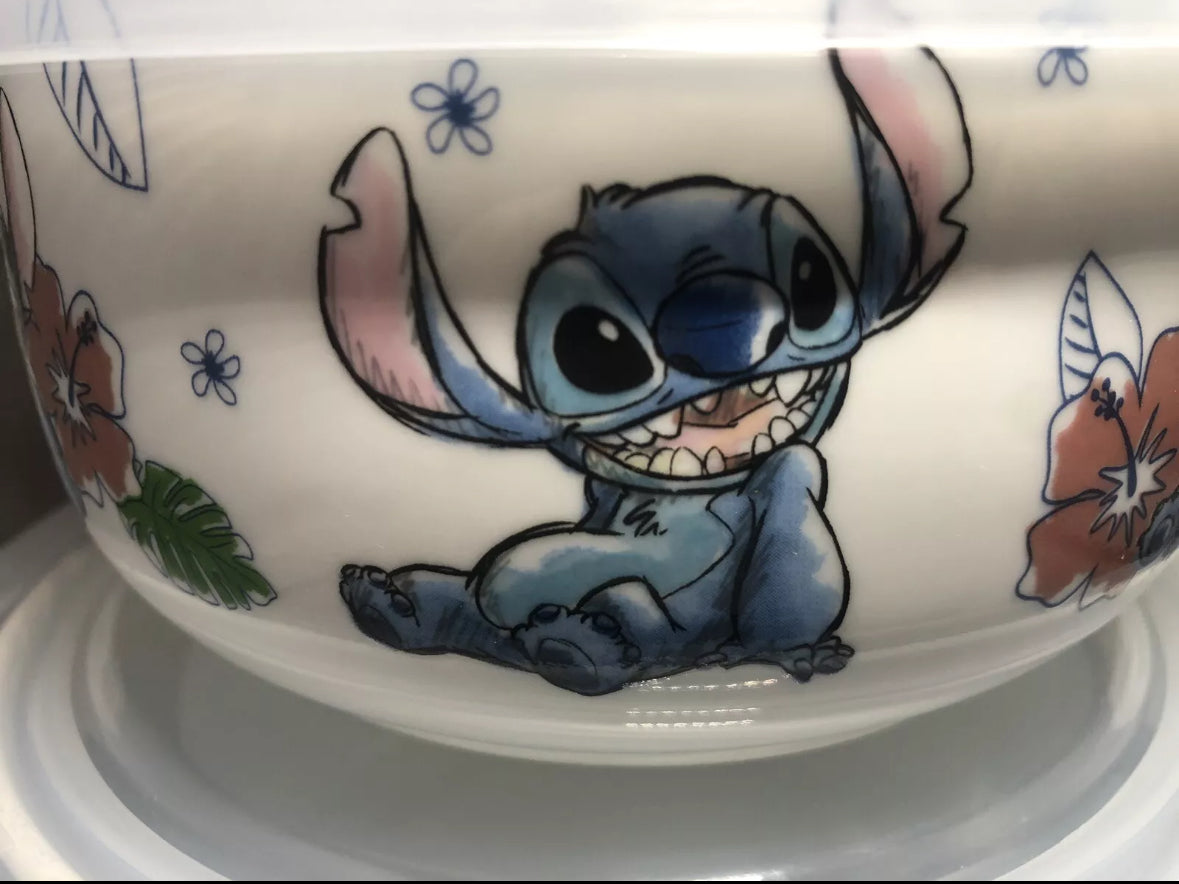 Disney  Stitch Set of 3 Mixing Bowls with Air-Tight Lids