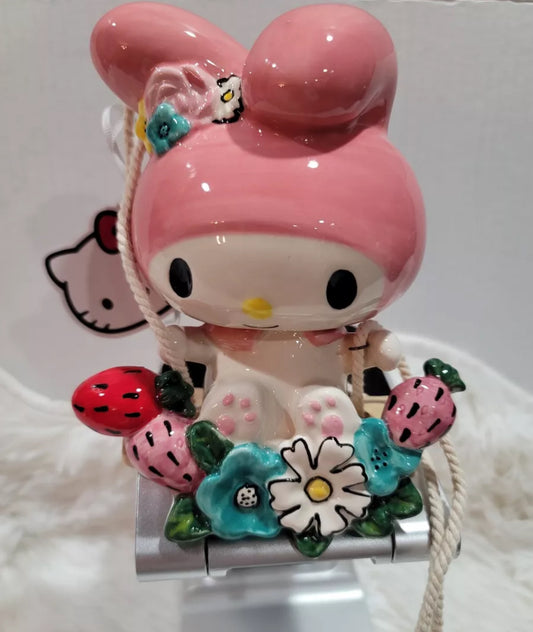 BLUE SKY SANRIO HELLO KITTY "MY MELODY" SWINGER FIGURINE 2024