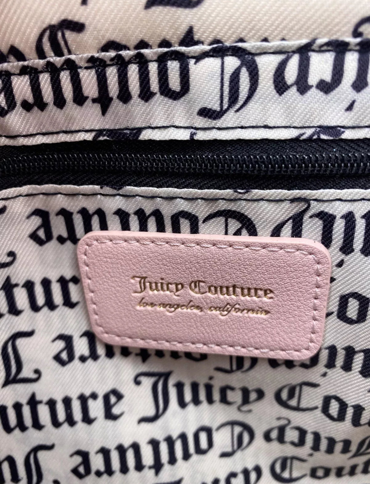 Juicy Couture Pink Diamond Velour Extra Spender Mini Tote Purse