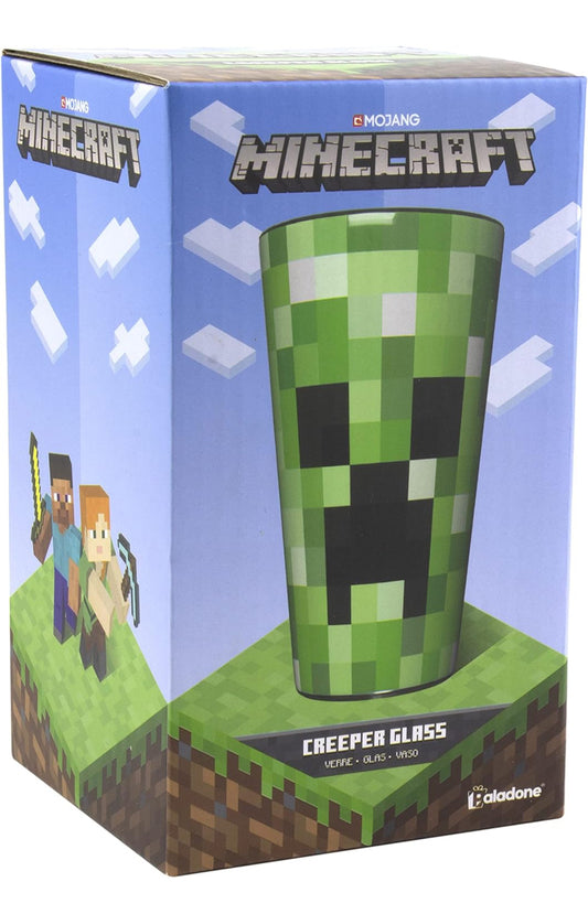 Minecraft Creeper Glass Tumbler 14 oz Officially Licensed Merchandise