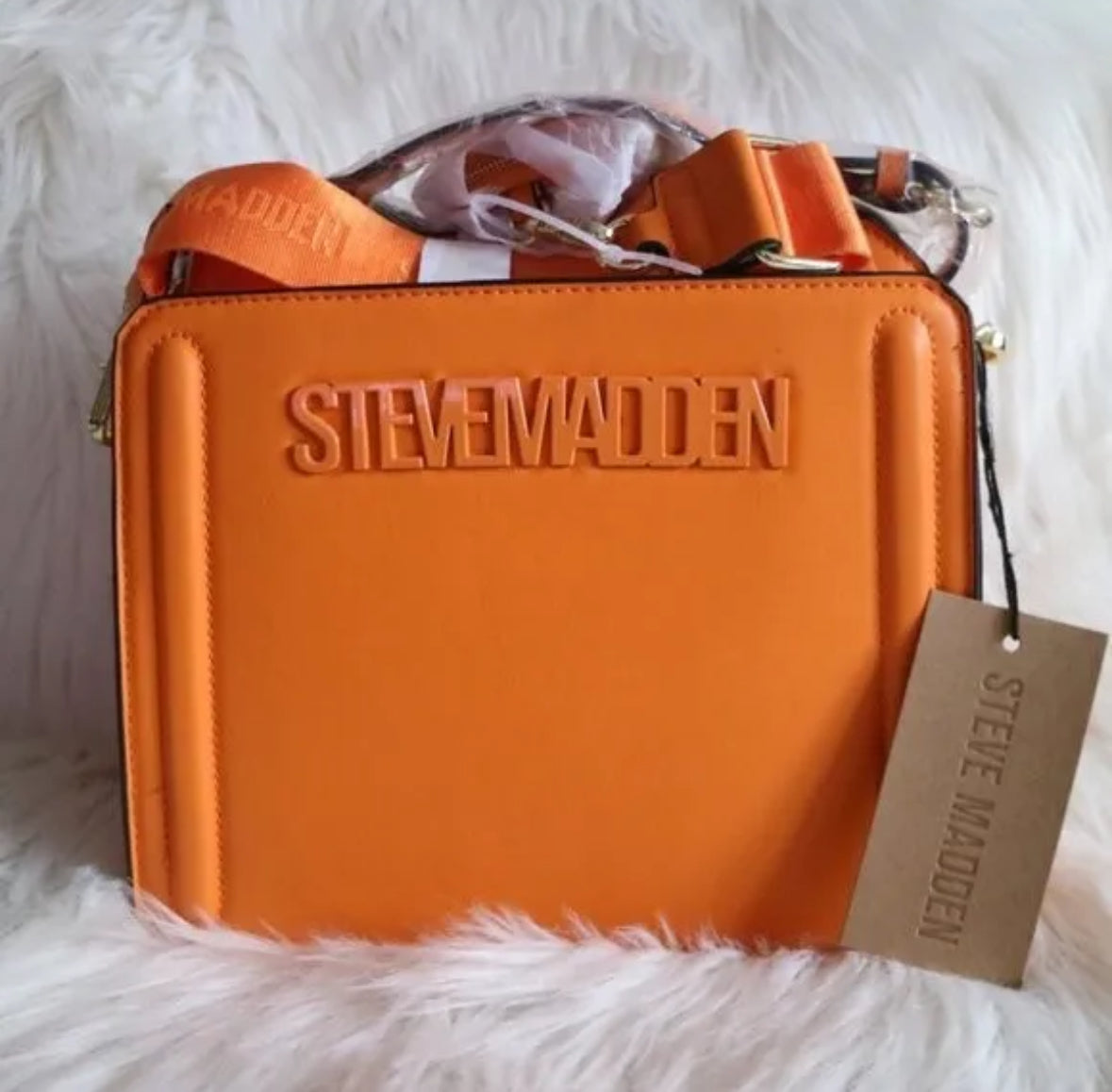 Steve factory Madden Bevelyn Bag Purse Crossbody Orange New