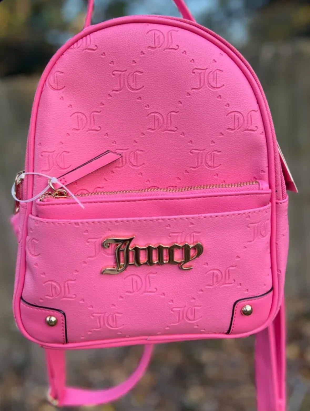 JUICY COUTURE Bag Mini Backpack with Pouch - Pink