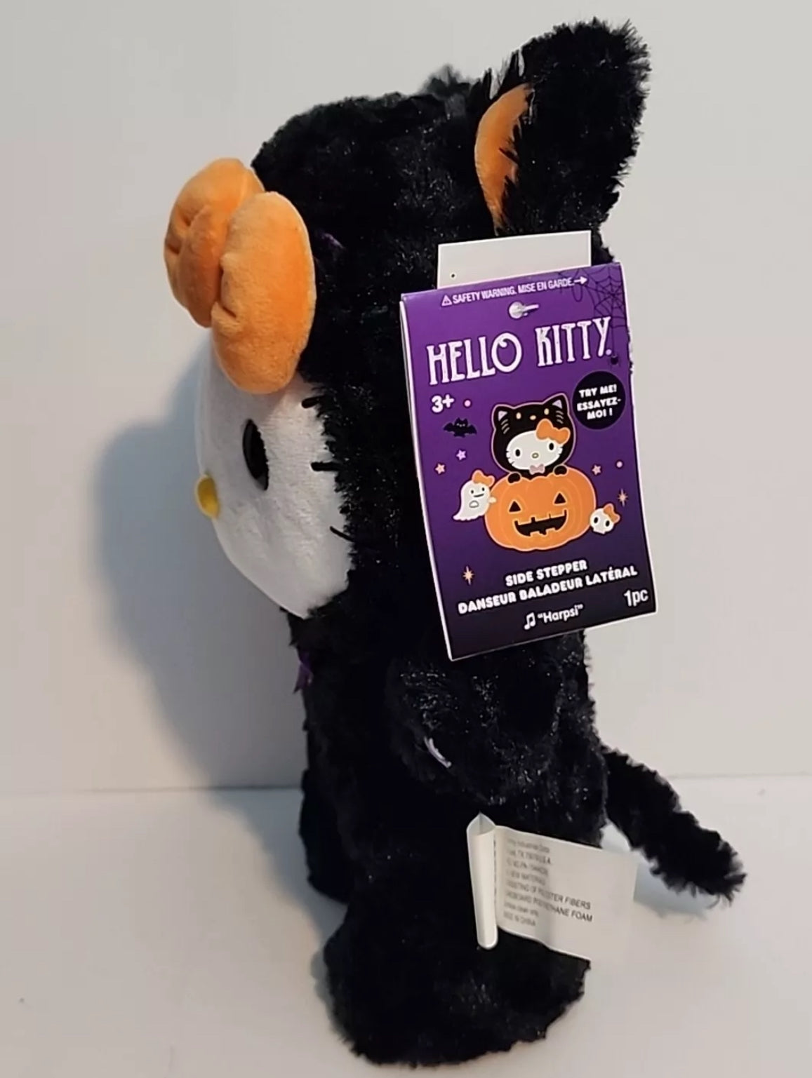 Hello Kitty  Side Stepper Sanrio 2024 Plush Black Cat Halloween