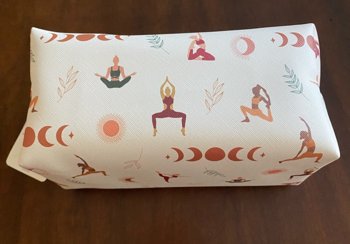 OCS Designs Cosmetic Makeup Bag Toiletry Yoga Zip Up