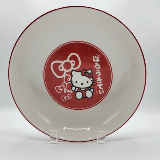 Hello Kitty by Sanrio Japan 9" Ceramic Bowl Cereal Pasta Noodle