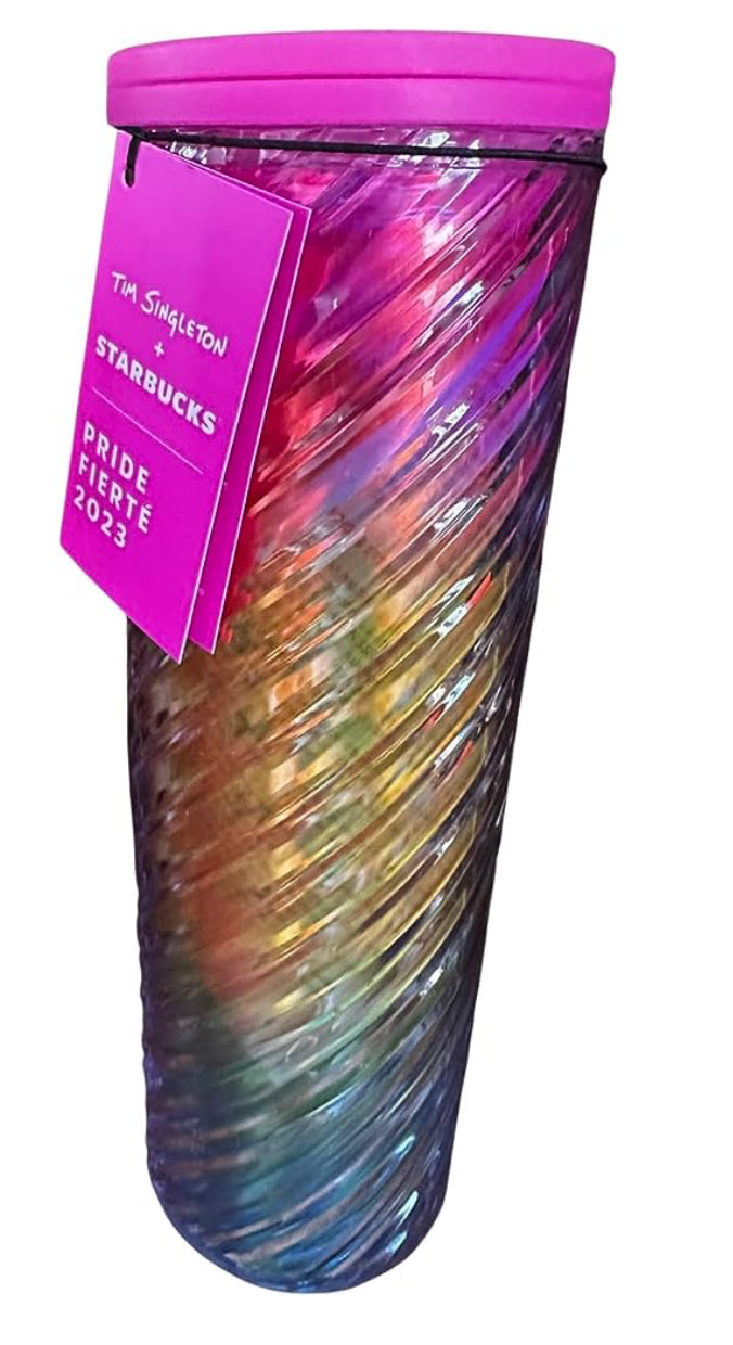 Starbucks Pride Texture Rainbow Hot Tumbler 16 oz Grande