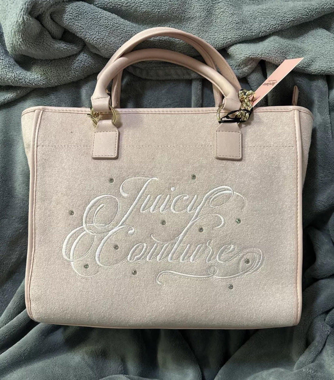 Juicy Couture Beach Tote Pink Diamond