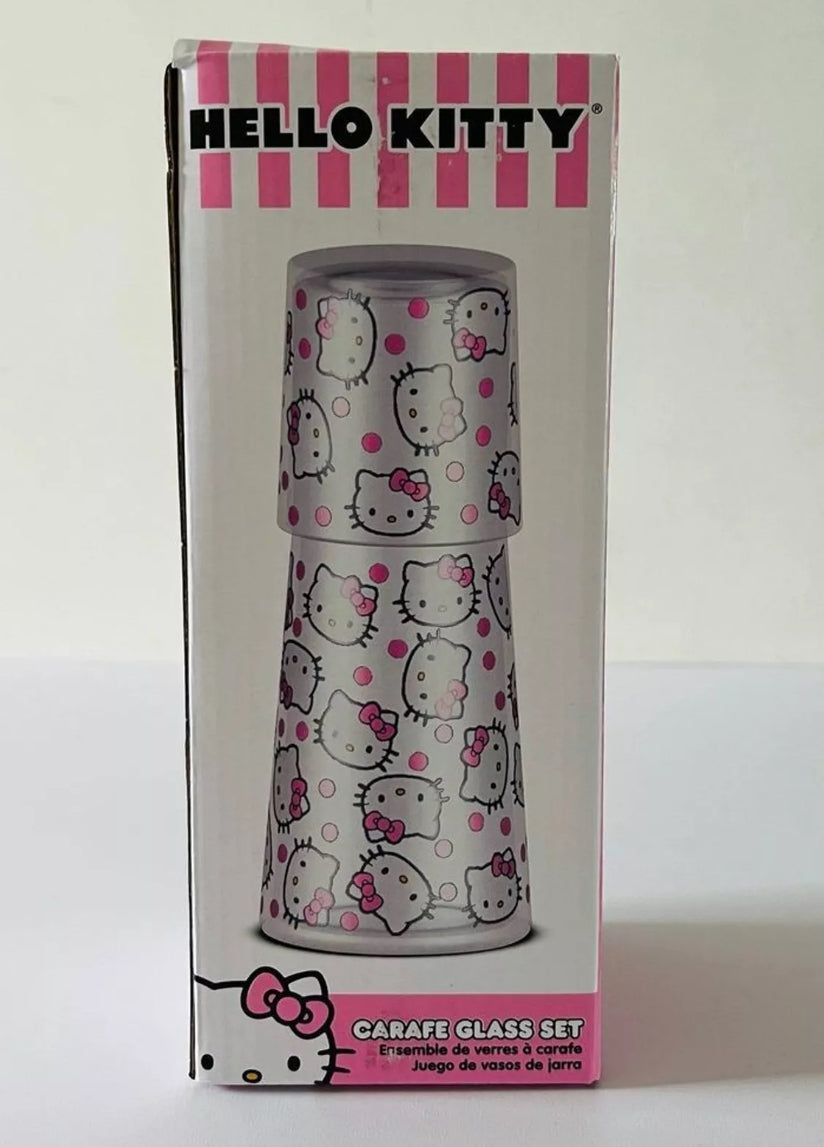 HELLO KITTY Carafe Glass Set With Cup