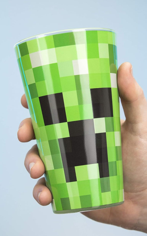 Minecraft Creeper Glass Tumbler 14 oz Officially Licensed Merchandise