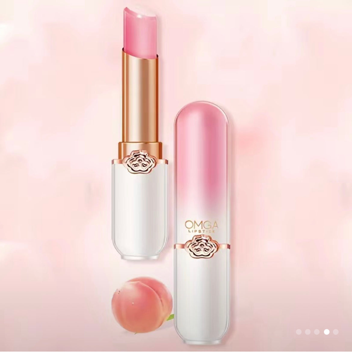 Peach Color Changing  Long Lasting Lip Gloss