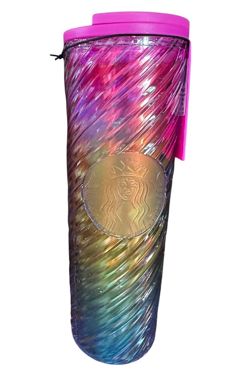 Starbucks Pride Texture Rainbow Hot Tumbler 16 oz Grande