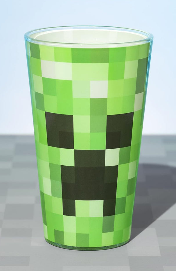 Minecraft Creeper Glass Tumbler 14 oz Officially Licensed Merchandise