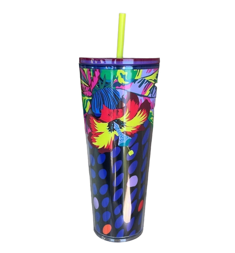 Starbucks Tumbler Summer ‘Floral  Leaves’ Spotted Holo Cold Cup