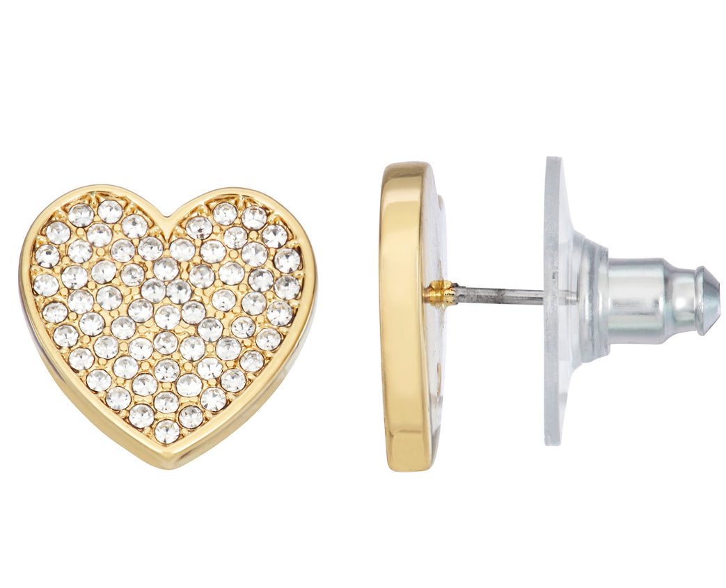 Simply Vera Vera Wang Gold Tone
Pave Heart Stud Earrings