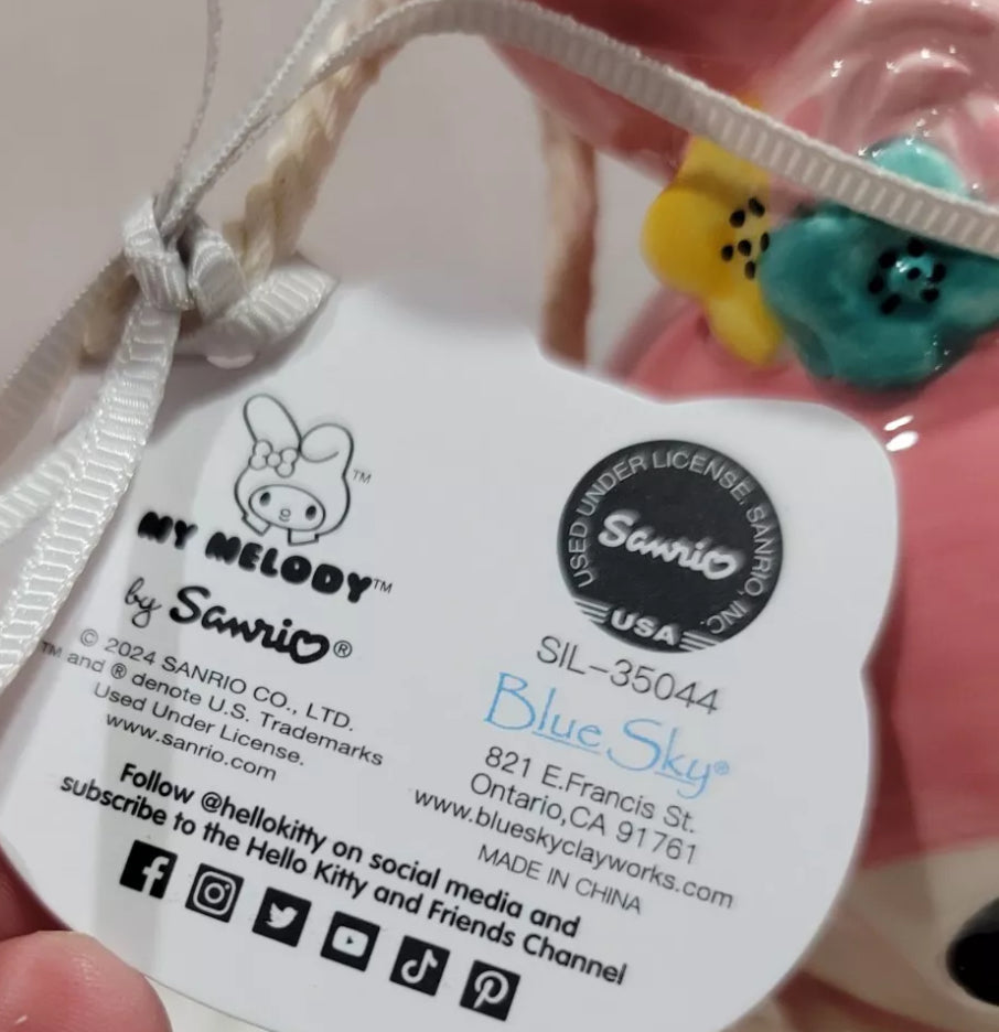 BLUE SKY SANRIO HELLO KITTY "MY MELODY" SWINGER FIGURINE 2024