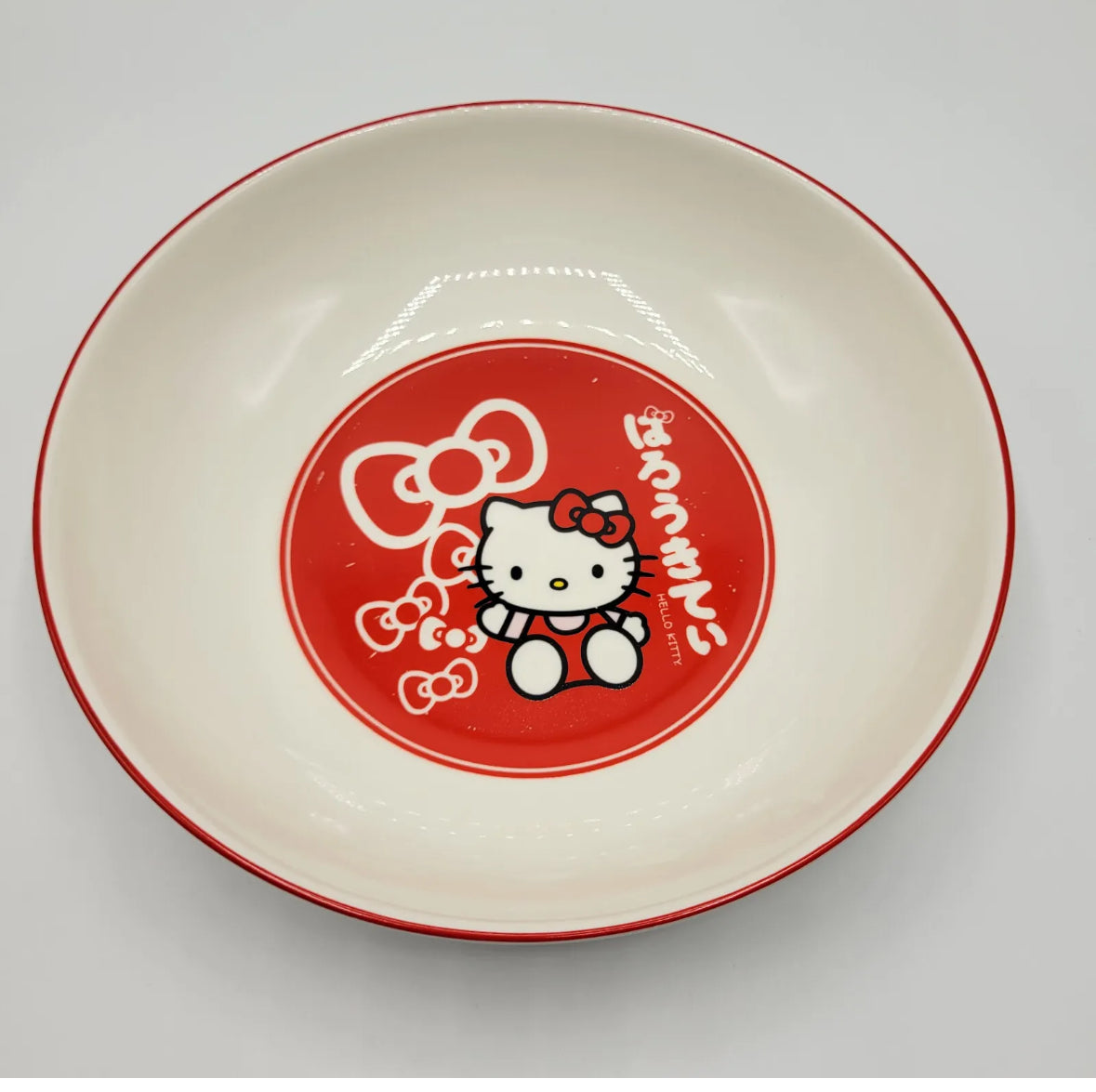 Hello Kitty by Sanrio Japan 9" Ceramic Bowl Cereal Pasta Noodle