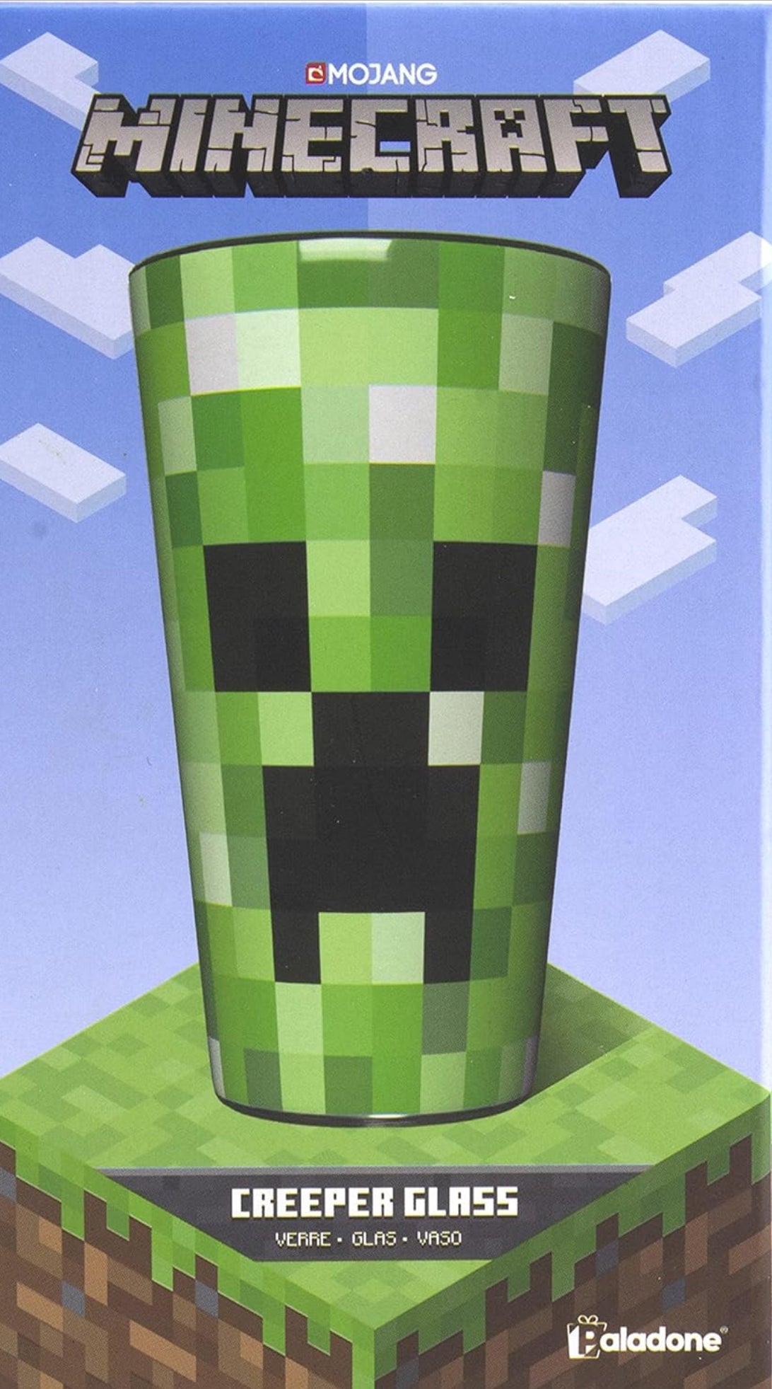 Minecraft Creeper Glass Tumbler 14 oz Officially Licensed Merchandise