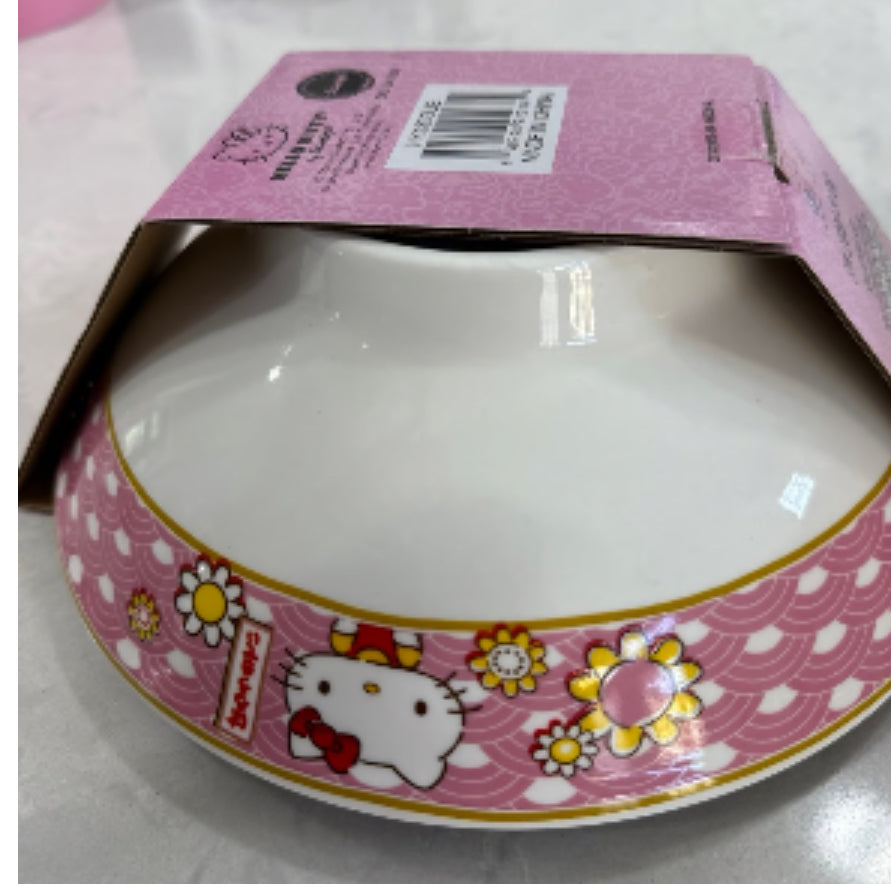 Hello Kitty Ramen Bowl with Chopsticks 30oz