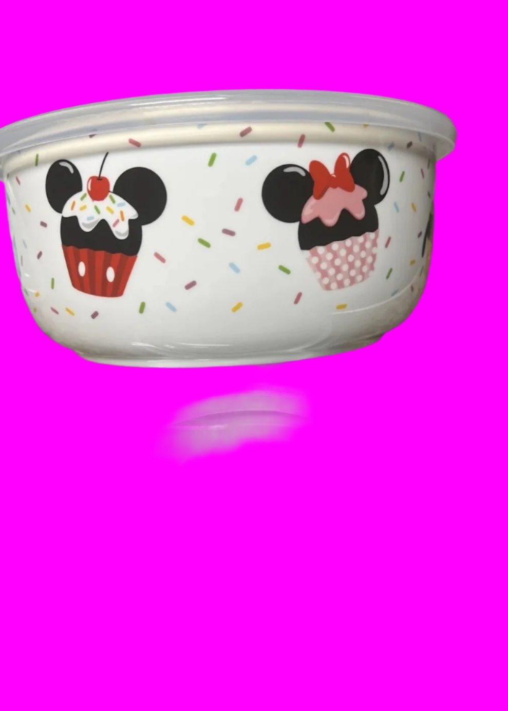 Disney’s Mickey and friends desserts ceramic bowls with lids Set