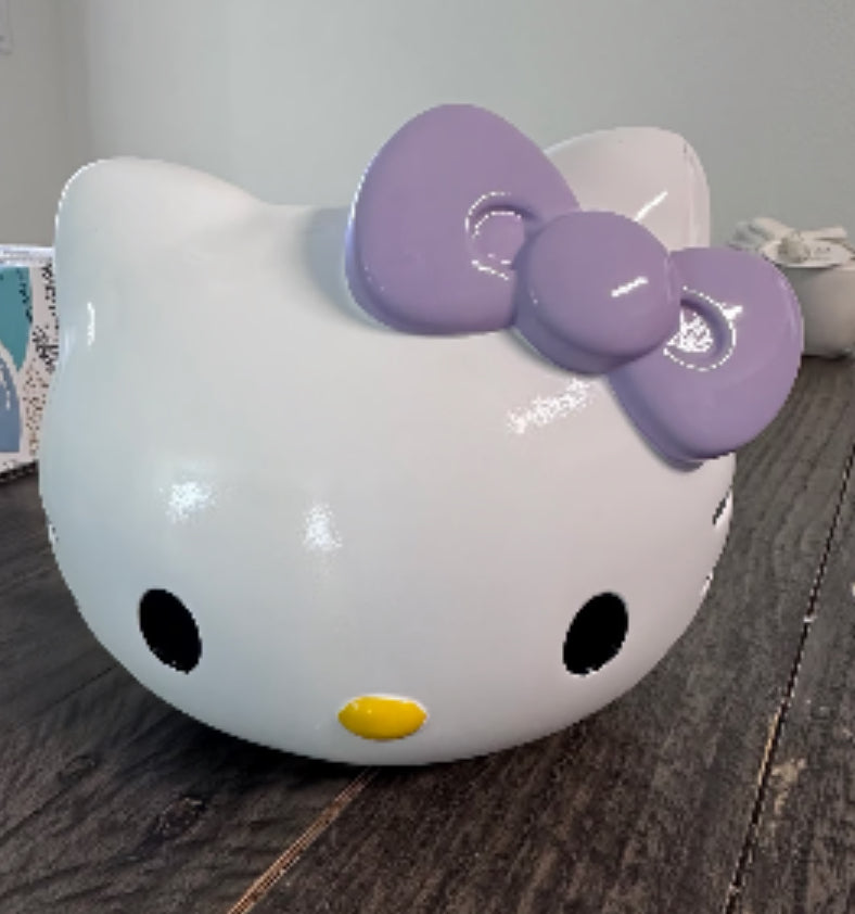 New Hello Kitty Head In Purple Bow Make Up Brush Holder By Sanrio & Jay Franco