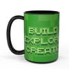 Zak Designs Minecraft Color Change 15 Ounce Mug, Creeper