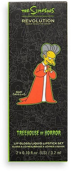 Makeup Revolution The Simpsons Treehouse of Horror Lip Set Vampire Mr. Burns