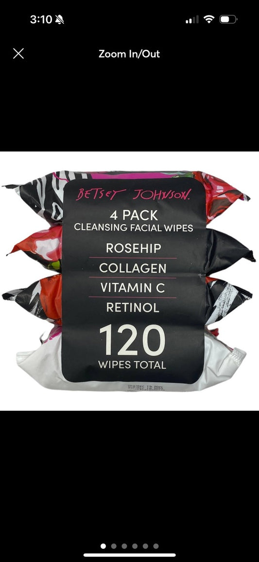 Betsey Johnson Cleansing Facial Wipes