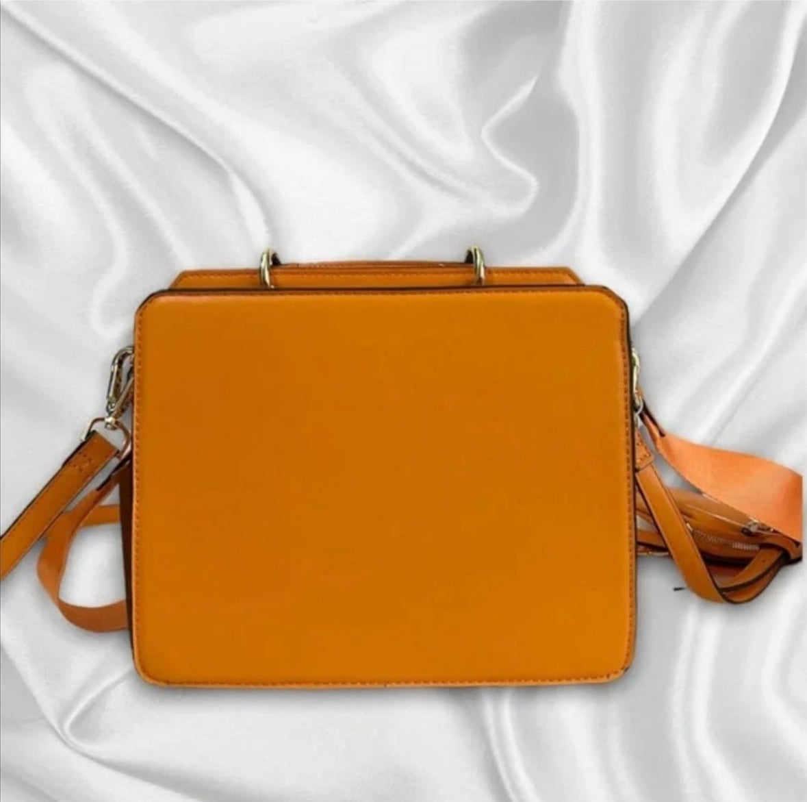 Steve Madden Orange Bevelyn Crossbody Bag