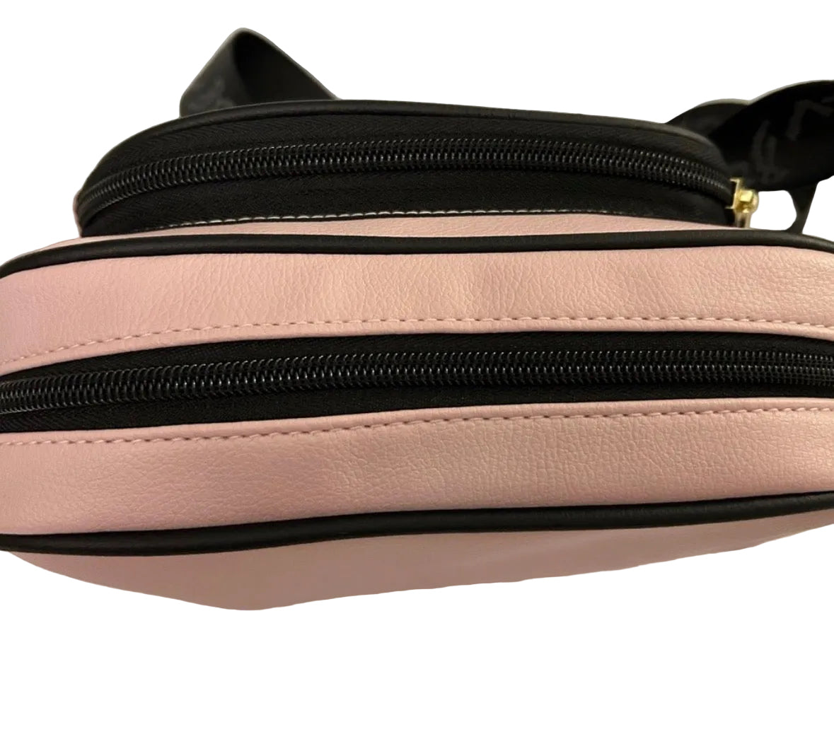 Luv Betsy by Betsey Johnson Blush and Black Quilted Crossbody